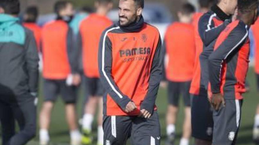 Mario Gaspar, durante un entrenamiento.