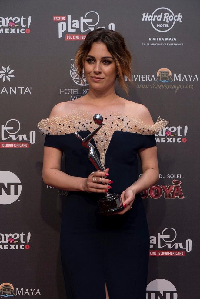 Blanca Suárez en los premios Platinos 2018 en la ciudad de Mexico