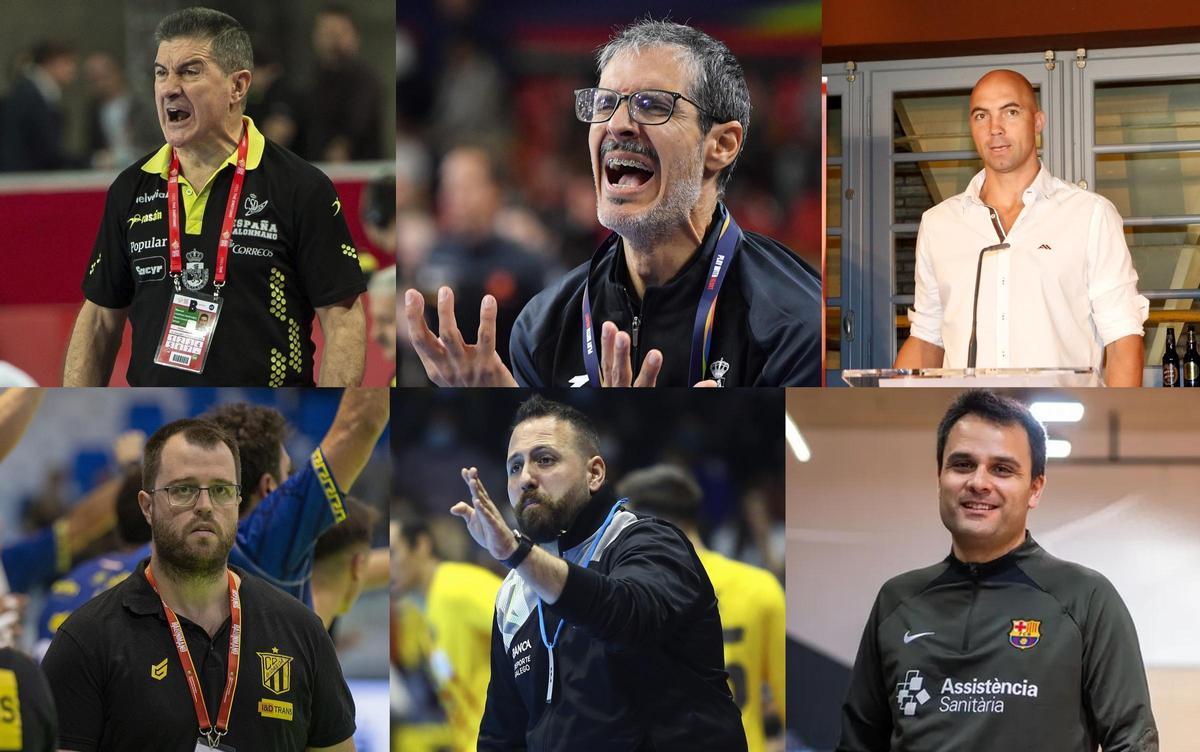 Manolo Cadenas, José Ignacio Prades, Demetrio Lozano, Ález Mozas, Nacho Moyano y Jordi Rosell.