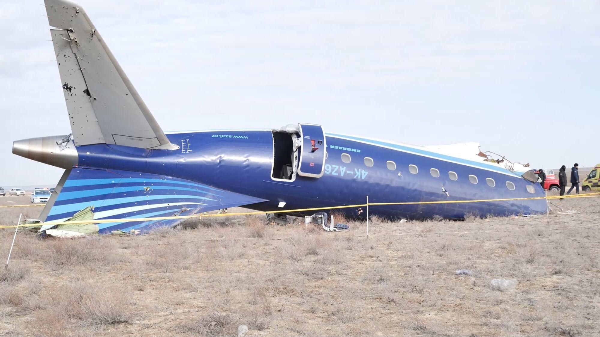 El accidente de avión en Kazajistán, en imágenes.