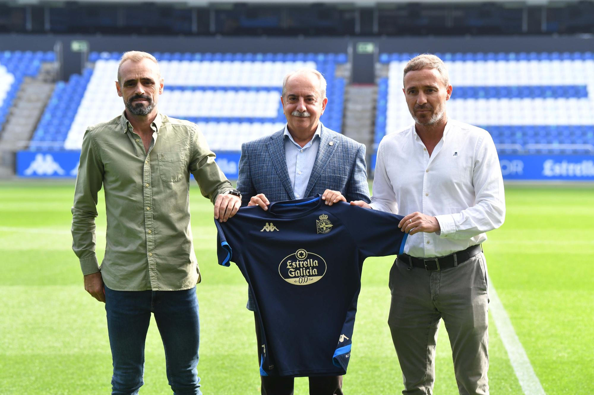 Presentación de Óscar Cano como nuevo entrenador del Dépor