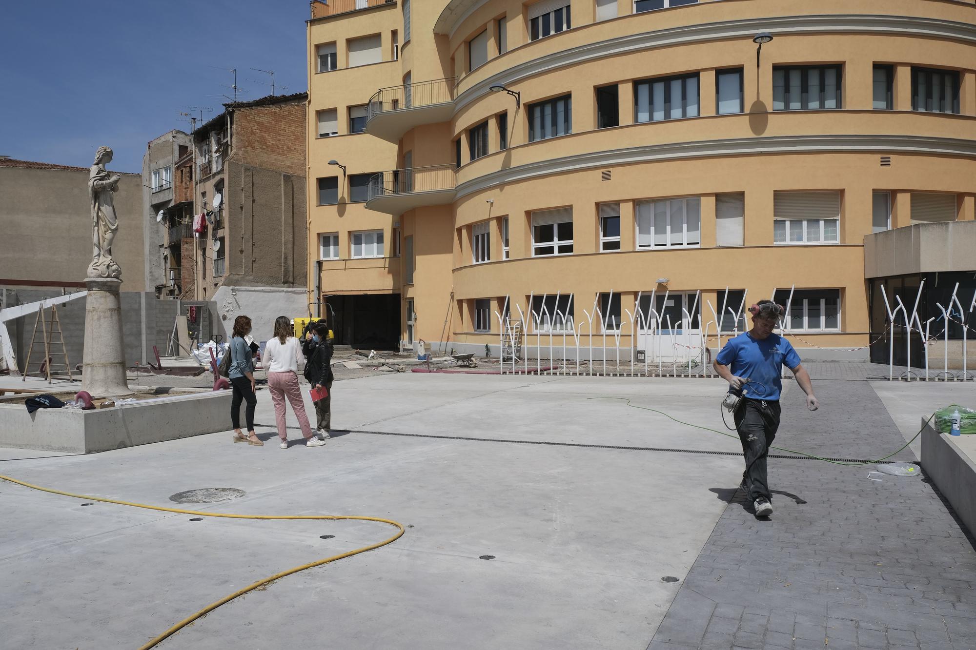 Obres de construcció del nou pàrquing de ja Clínica