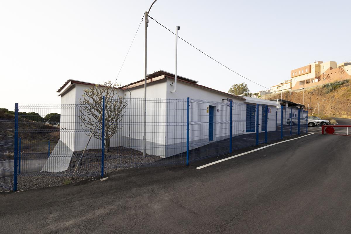 Depósito cabecera de agua de Los Campitos, en el municipio de Santa Cruz de Tenerife.