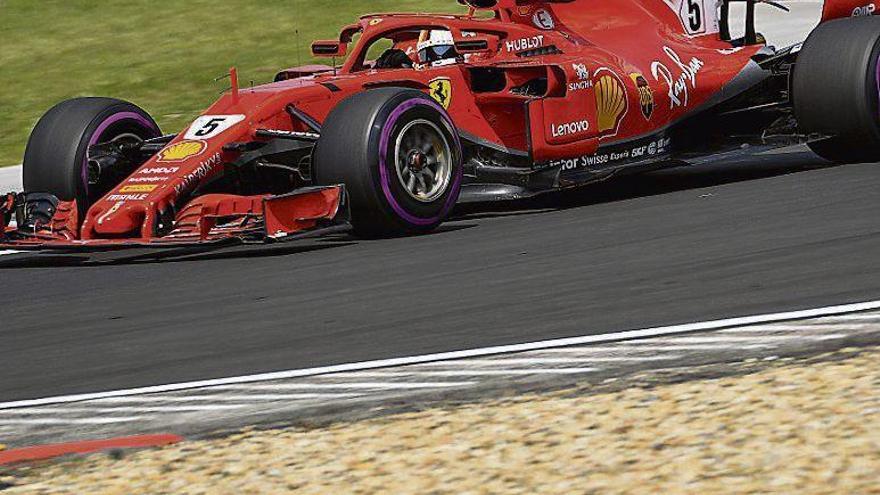 El Ferrari de Sebastian Vettel, el pasado julio en Hungría.