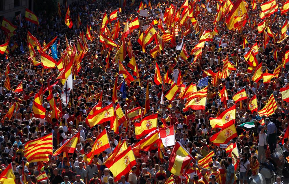 Manifestación en Barcelona por la unidad de España