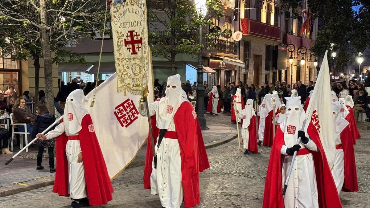 Una procesión de Semana Santa en Sueca.