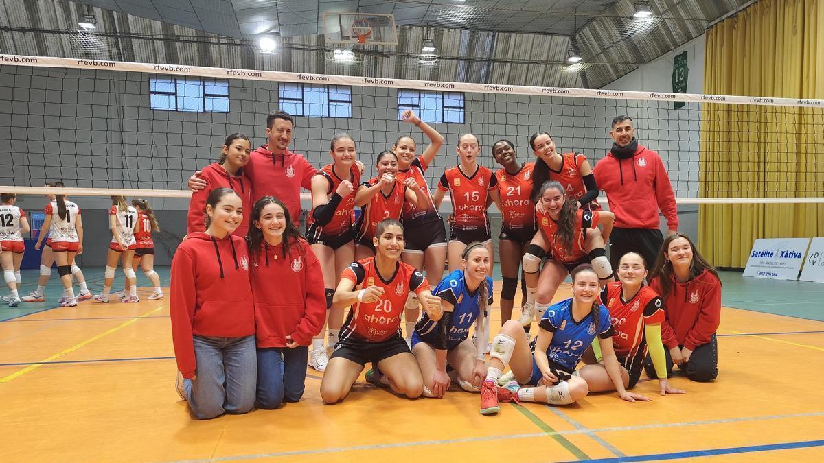 Doblete de victorias de los equipos de categoría nacional del Xàtiva Voleibol