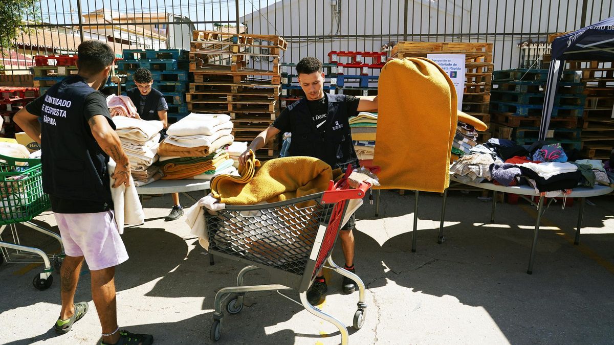 Recogida de materiales para los afectados por el terremoto.