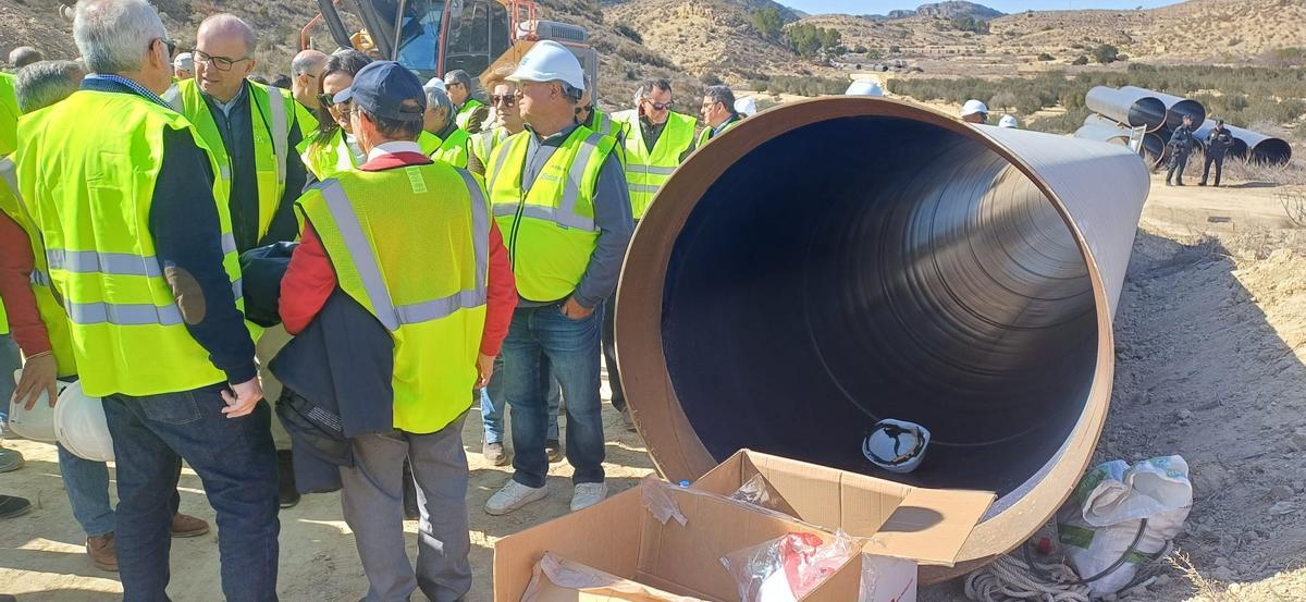 Obras del postrasvase Júcar Vinalopó margen izquierda