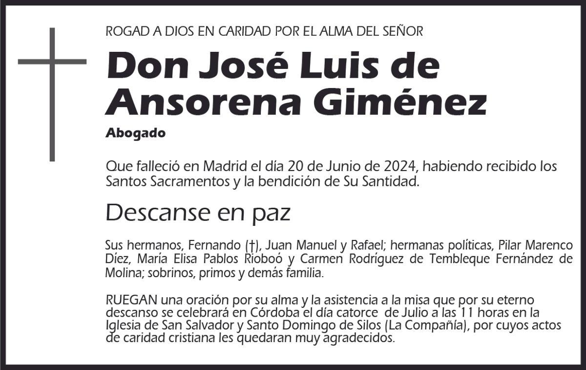 José Luis de Ansorena Giménez