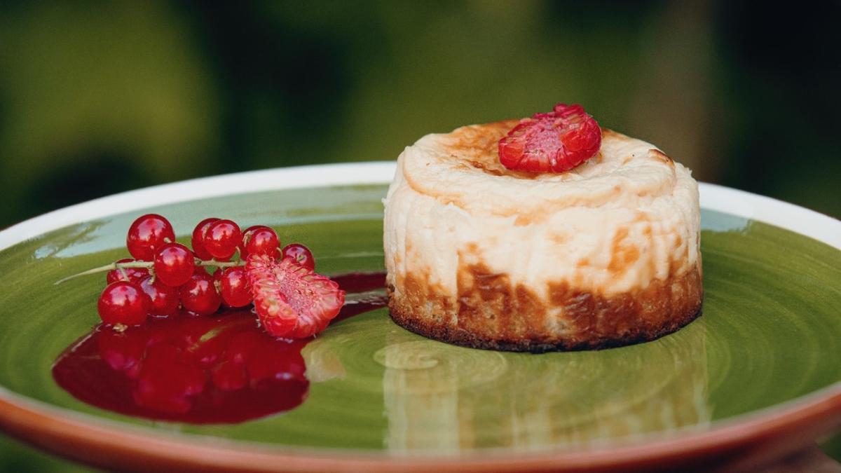 Pastel de queso de Júlia Podall i Cerdà, chef del restaurante Las Palmeras de la Santa.