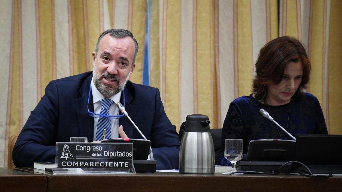 Francisco Martínez, ex secretario de Estado de Seguridad, en una comparecencia en el Congreso.