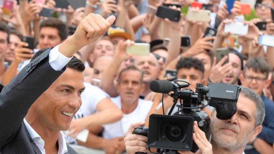 L&#039;exmadridista Cristiano Ronaldo, ahir a Torí