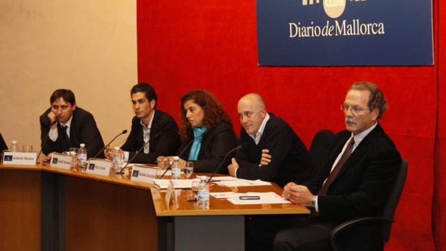 Antoni Munar, Antoni Femenías, Pilar Costa, Salvador Canudas y Miguel Borrás.