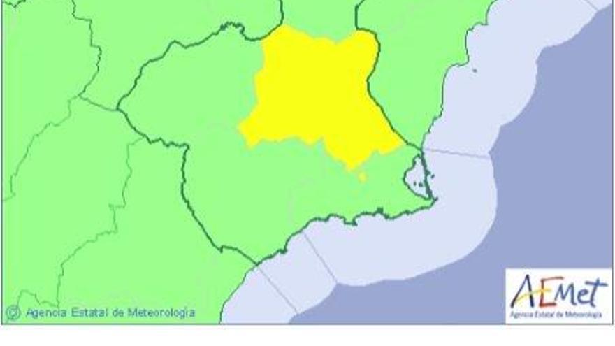 Aviso amarillo por altas temperaturas en Murcia