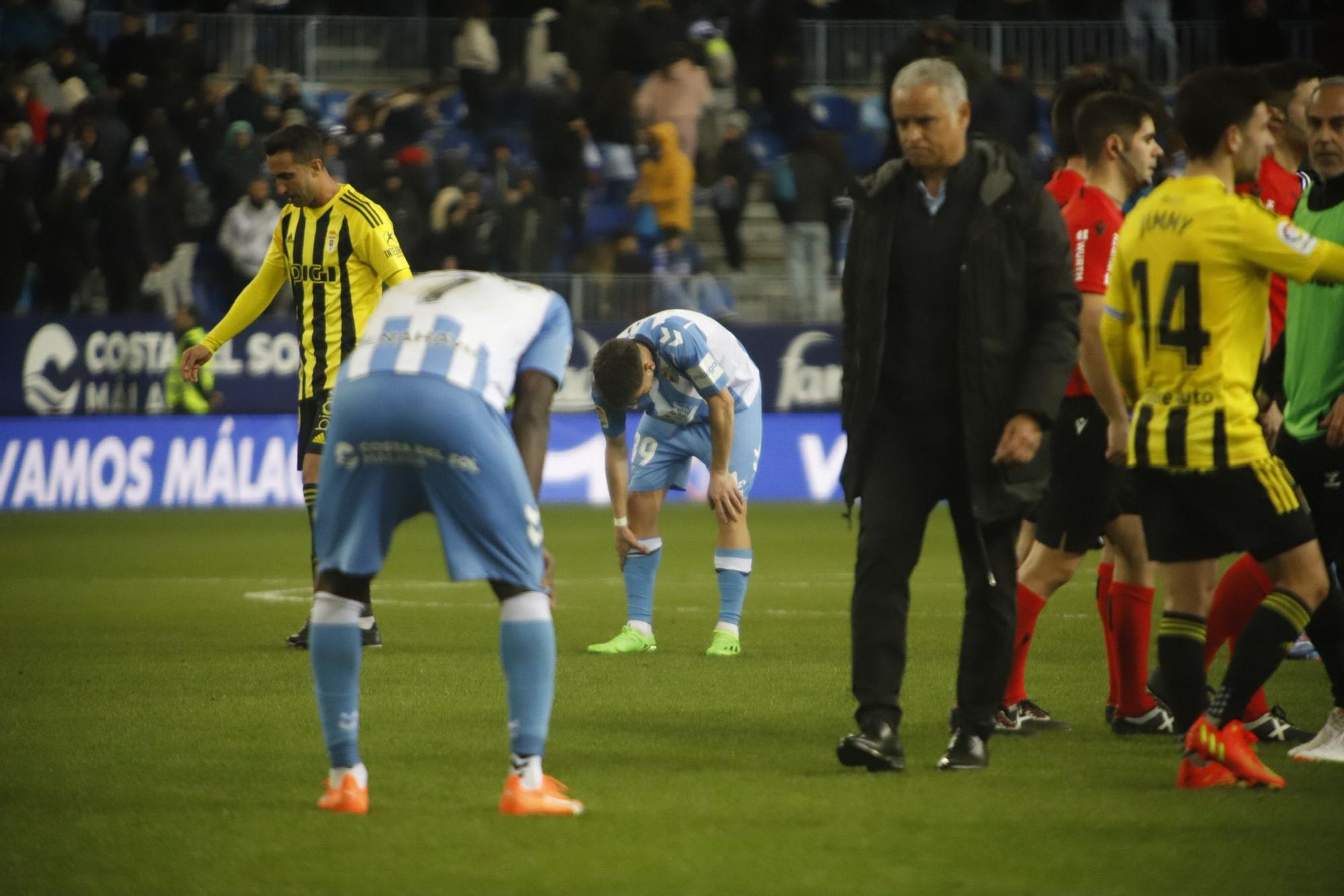 El Málaga CF - Real Oviedo, en imágenes