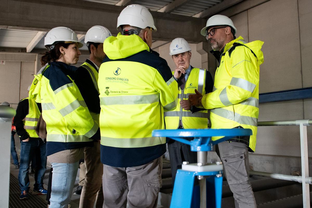Visita d’obres a la nova potabilitzadora de l’Escala, que es troba en fase molt avançada d’execució