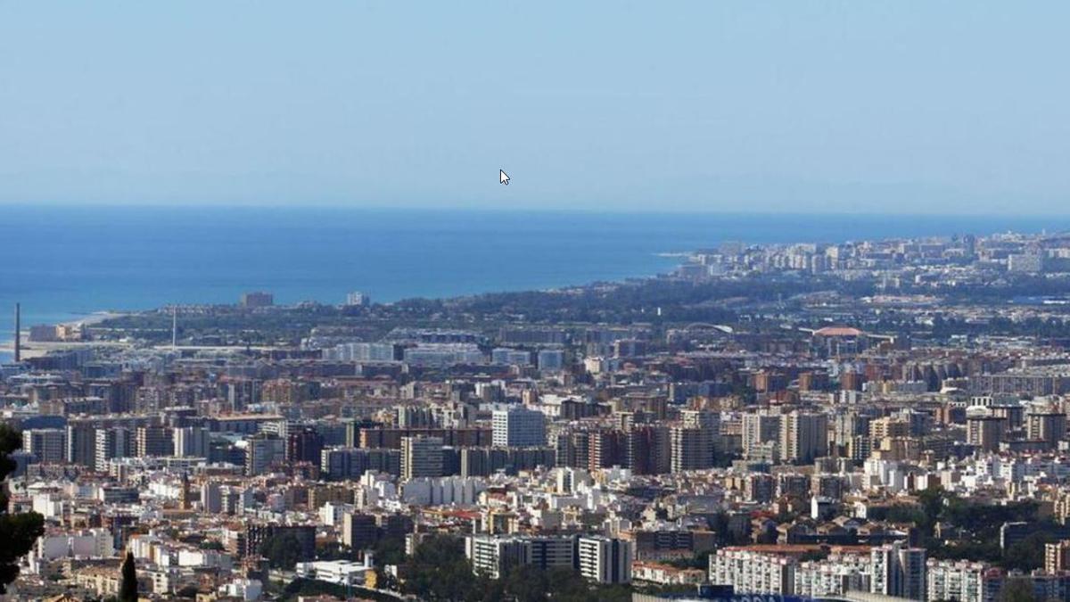 Vista panorámica de Málaga