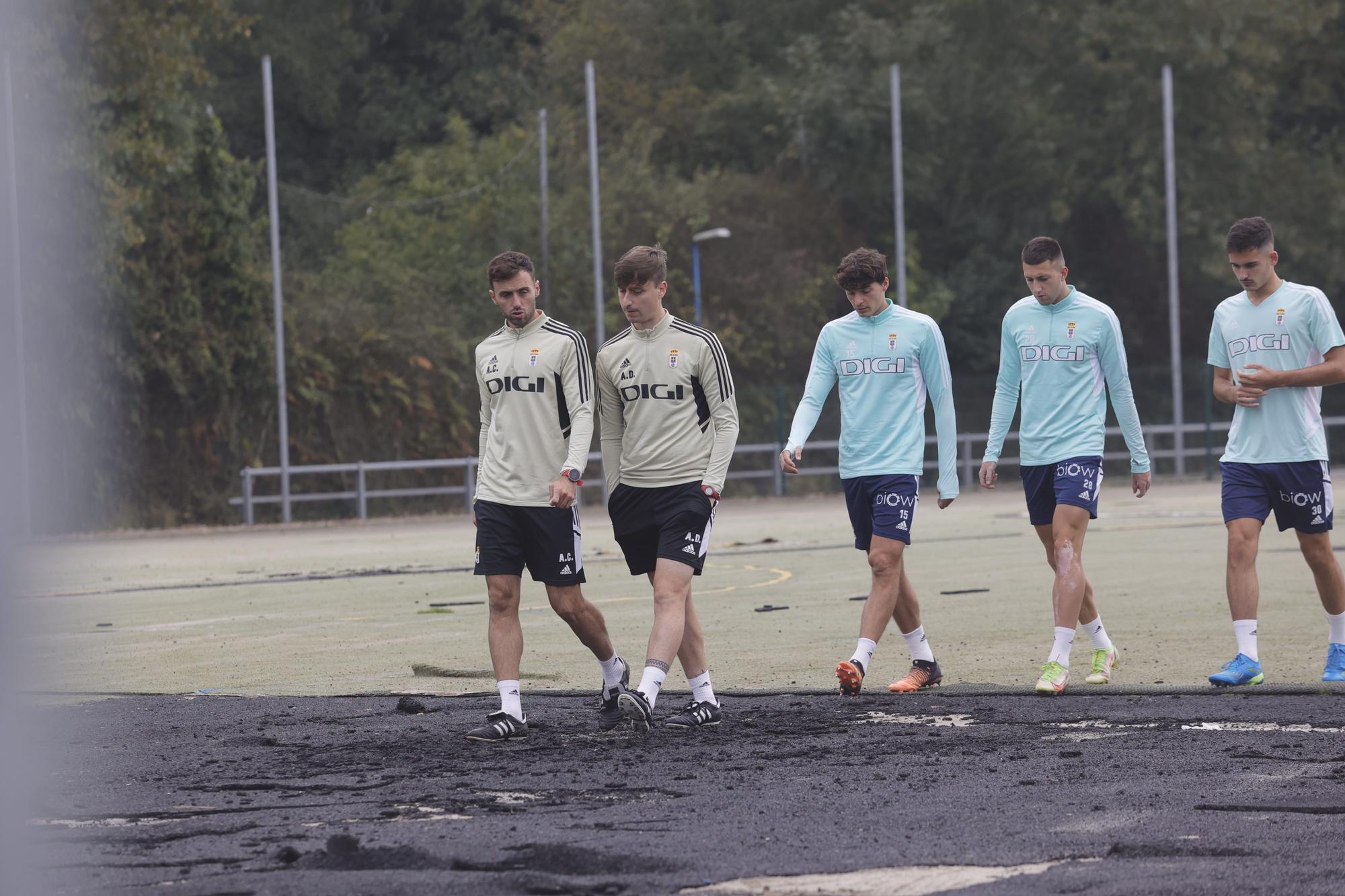 Las imágenes del entrenamiento del Oviedo