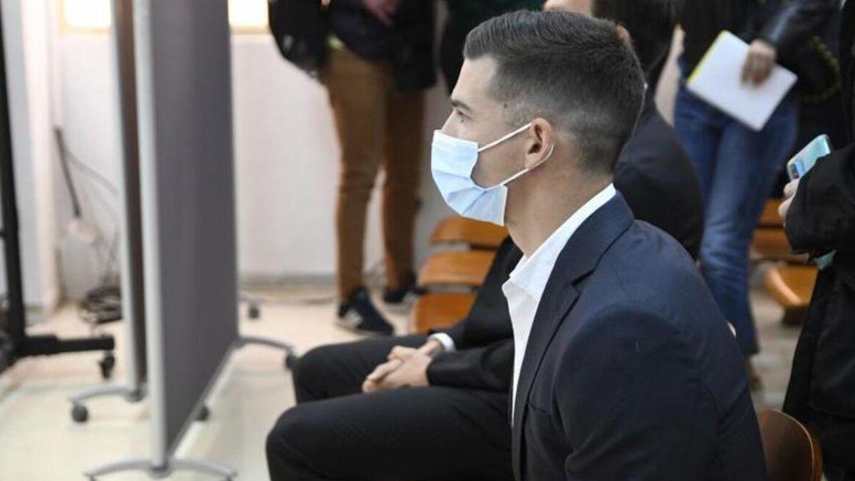 Santi Mina, durante el juicio