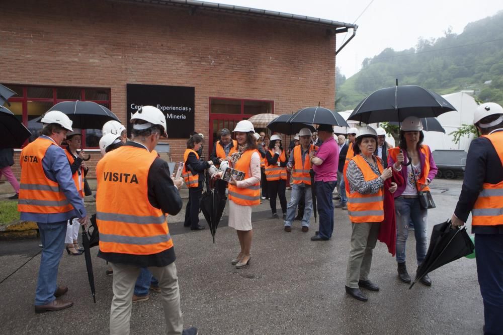 Inauguración de la feria de turismo minero en el pozo Sotón de Hunosa