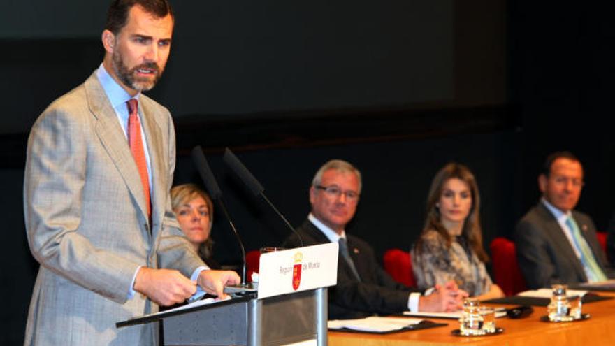 El Príncipe Felipe, durante el discurso que ofreció en la inauguración del XII Congreso estatal del Voluntariado