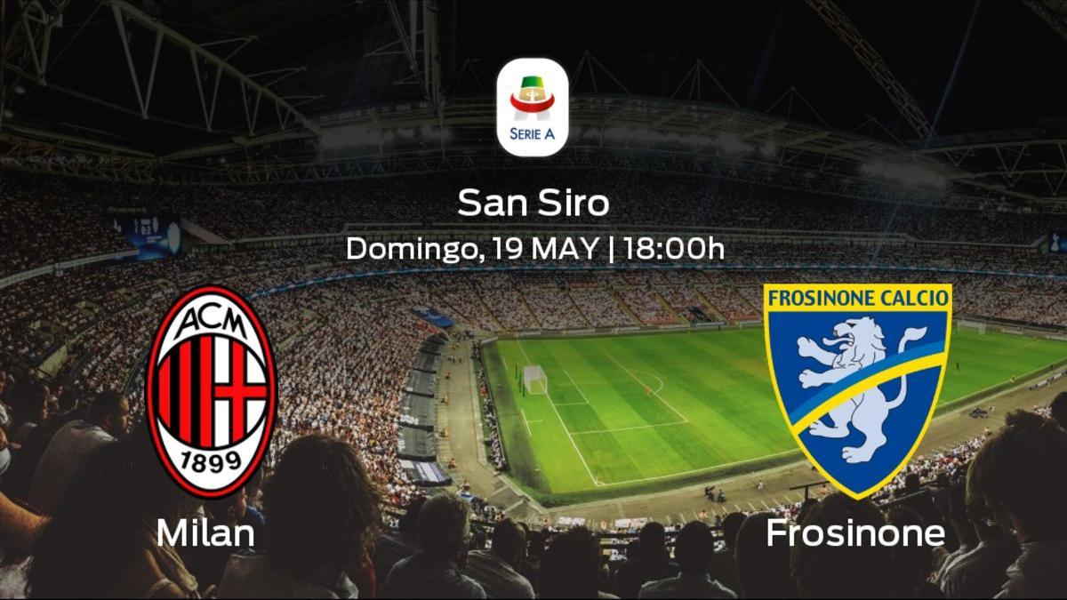 Previa del partido: el Milan recibe al Frosinone en la trigésimo séptima jornada