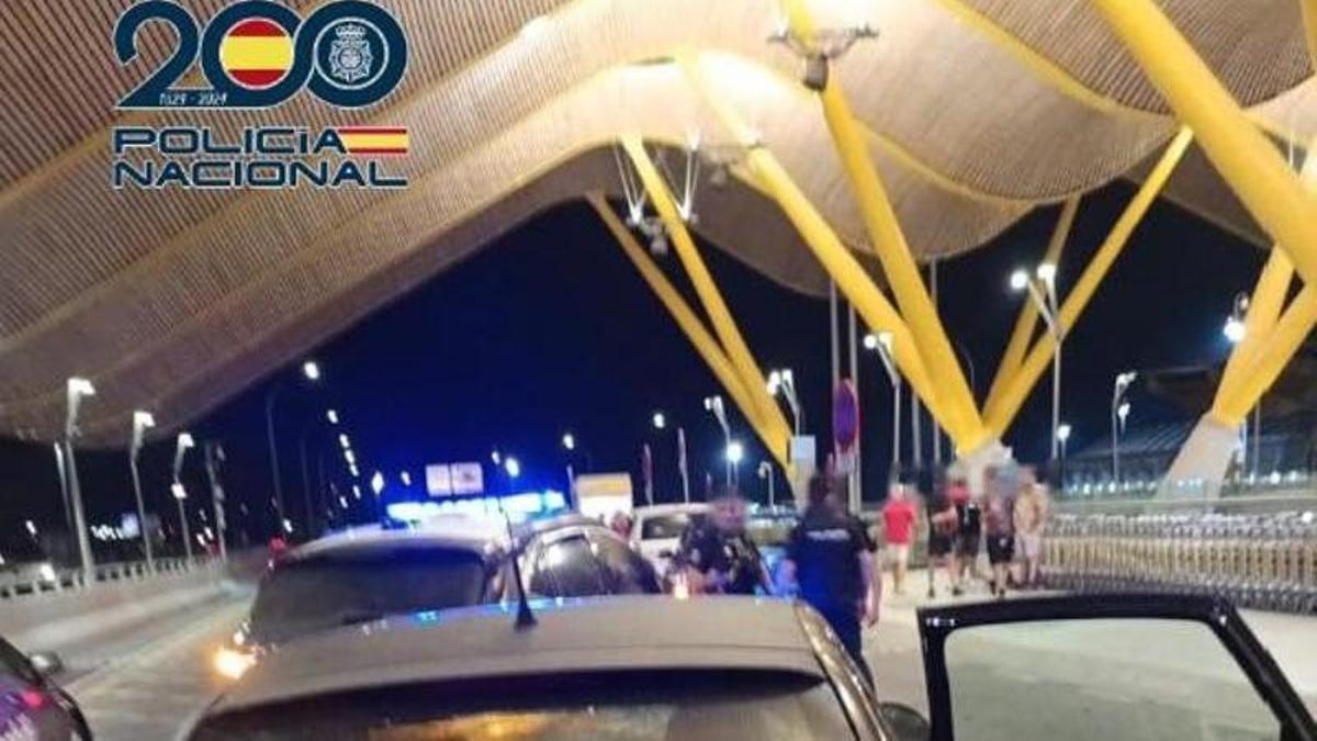 La Policía detiene a tres hombres tras una persecución hasta Barajas con una caja fuerte robada en el coche