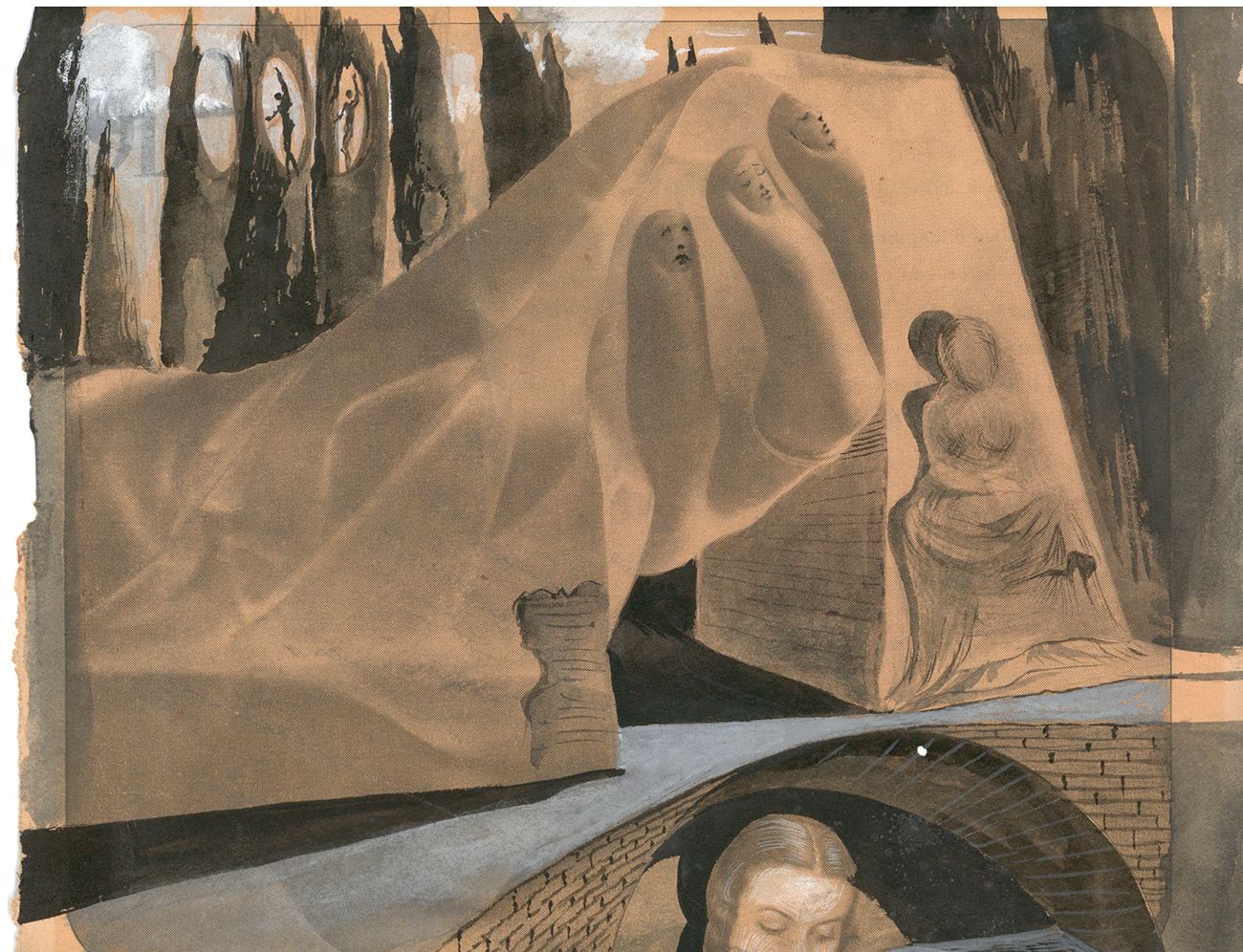 Disseny per a 'Destino', ca.1946. de Salvador Dalí, una obra del pintor català vinculada a la seva col·laboració amb Walt Disney en el projecte 'Destino'.