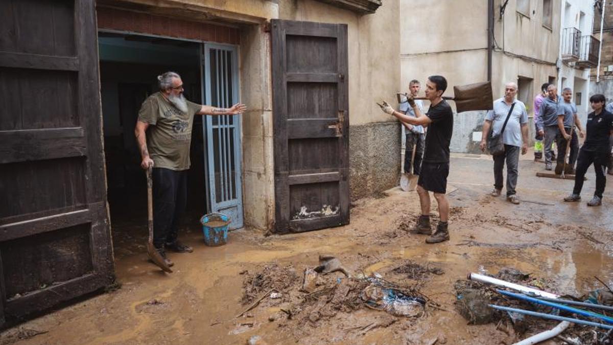 Afectacions de la dana Alice a Godall, al Montsià