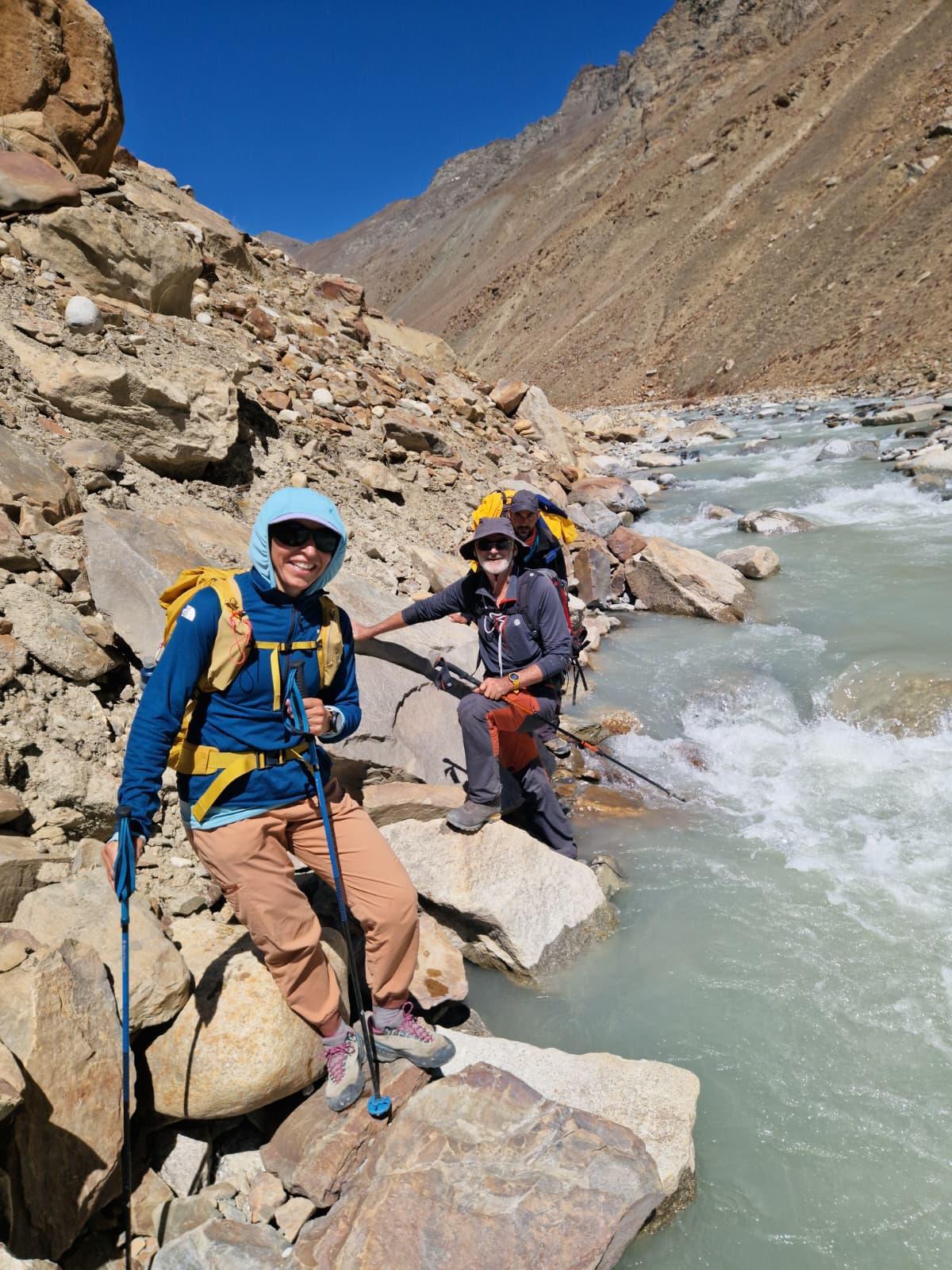 Uno de los momentos durante la subida al Himalaya