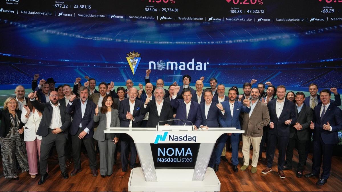 El Cádiz CF abrió una nueva vía de financiación con la salida a bolsa de Nomadar, filial tecnológica vinculada al proyecto Sportech City.