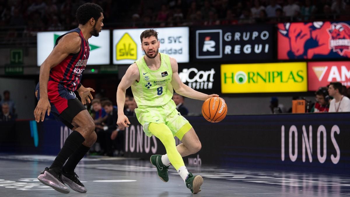 Darío Brizuela, en el partido de Liga Endesa disputado en el Buesa