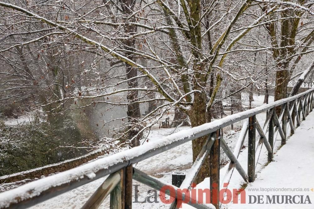 Nieve en las Fuentes del Marqués de Caravaca