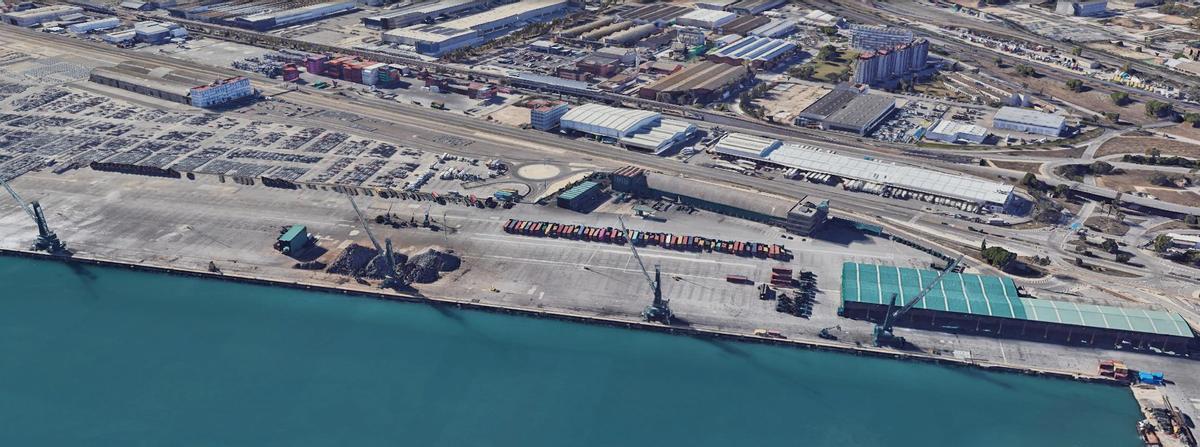 Vista aérea del Moll Príncep d'Espanya del Port de Barcelona.