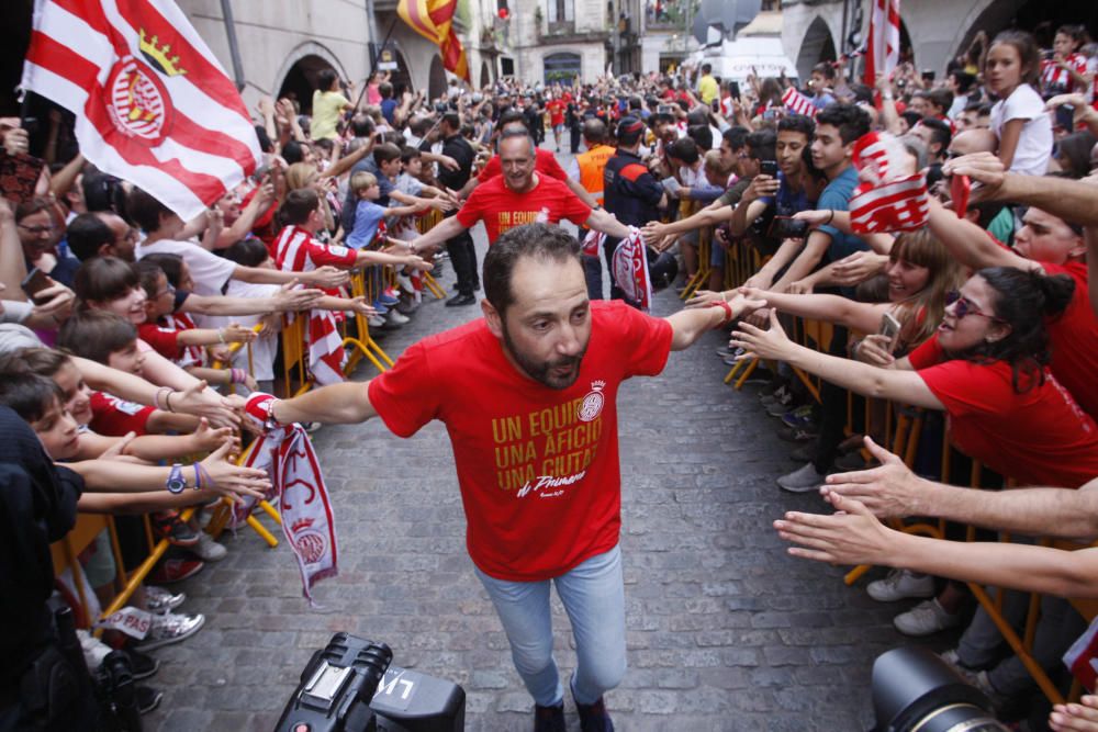 Rua de celebració de l'ascens del Girona