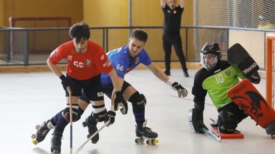 Una acció del partit d&#039;ahir a Palau entre el Citylift Girona i el Vendrell en l&#039;últim partit del curs.