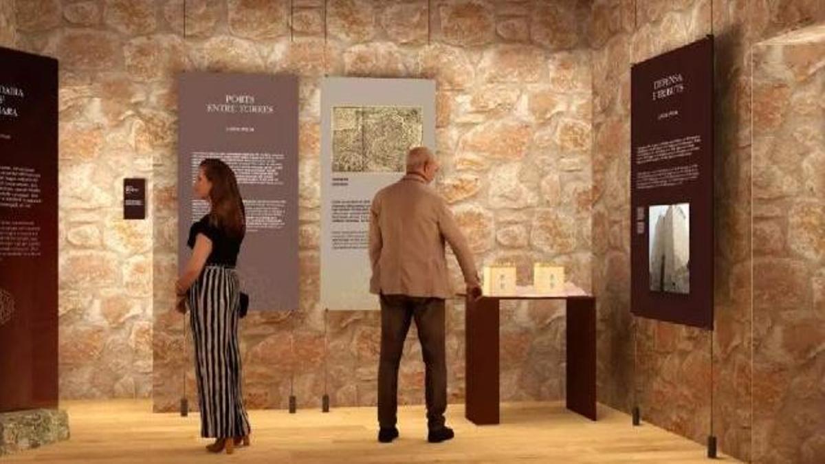 Recreación de una de las salas del futuro centro de interpretación.