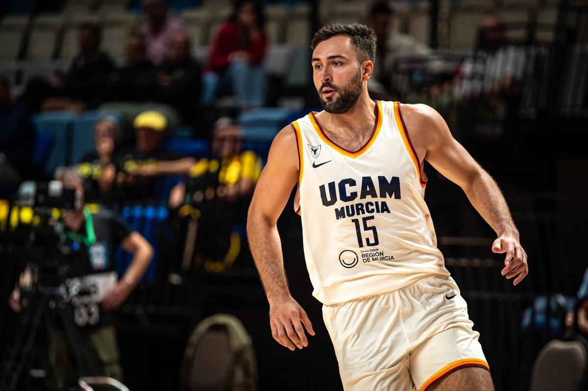Emanuel Cate, pívot del UCAM Murcia, durante esta fase previa de la Champions League.
