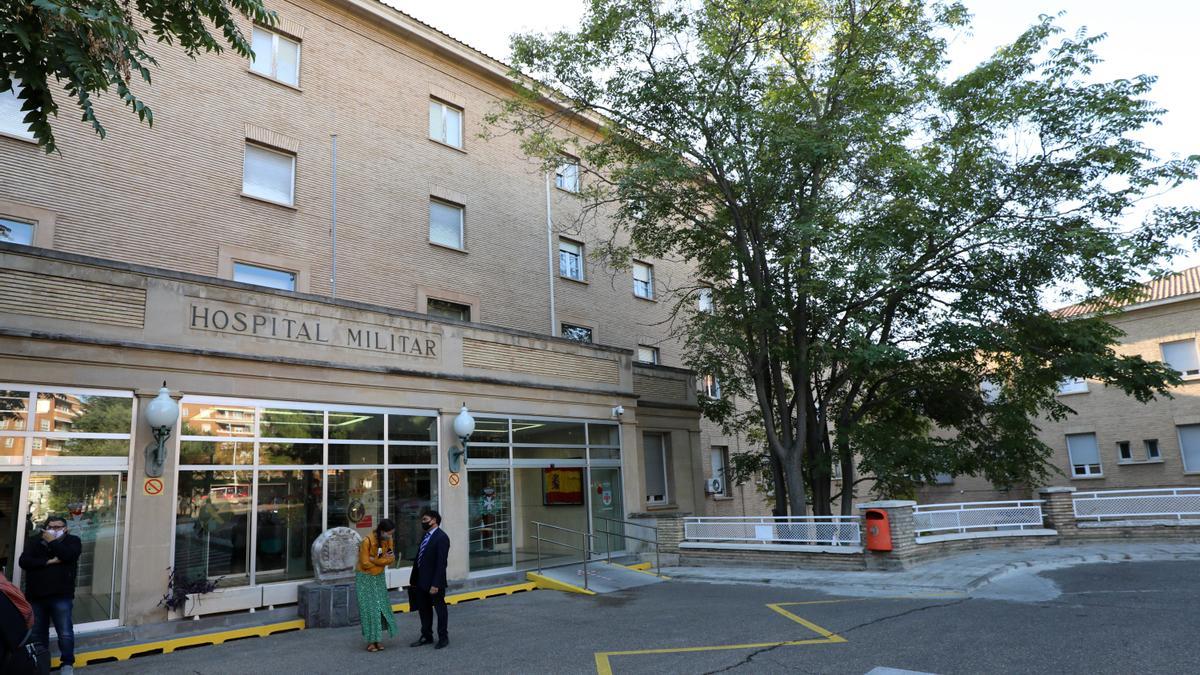 Fachada del hospital Militar de Zaragoza.