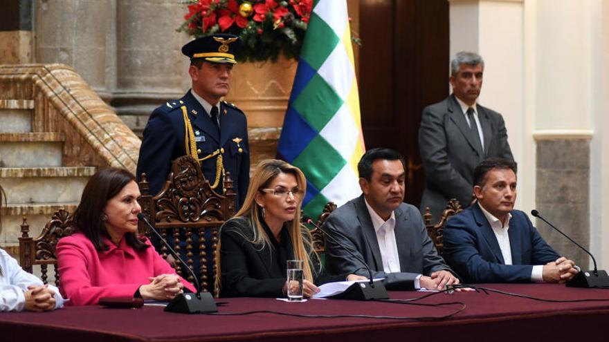 Parte del equipo Presidencial boliviano.