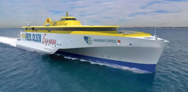 Así es el nuevo trimarán de Fred. Olsen Express