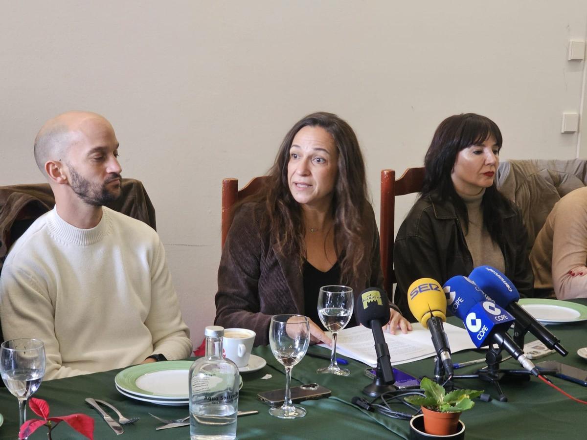 Isabel Casalduero durante su repaso al año político en Lorca.