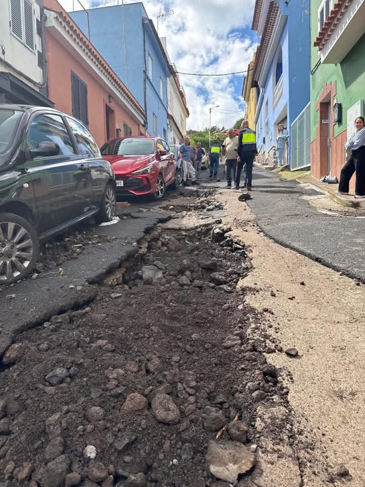Daños ocasionados por la borrasca Therese en La Orotava