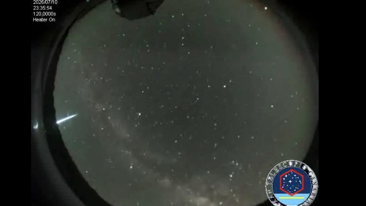 Foto procesada de la cámara all-sky del GTC