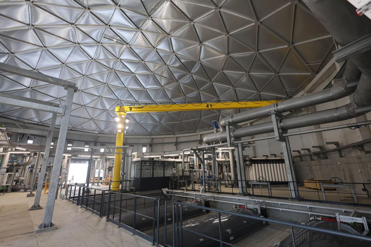 Instalaciones de la potabilizadora viguesa de ETAP de O Casal