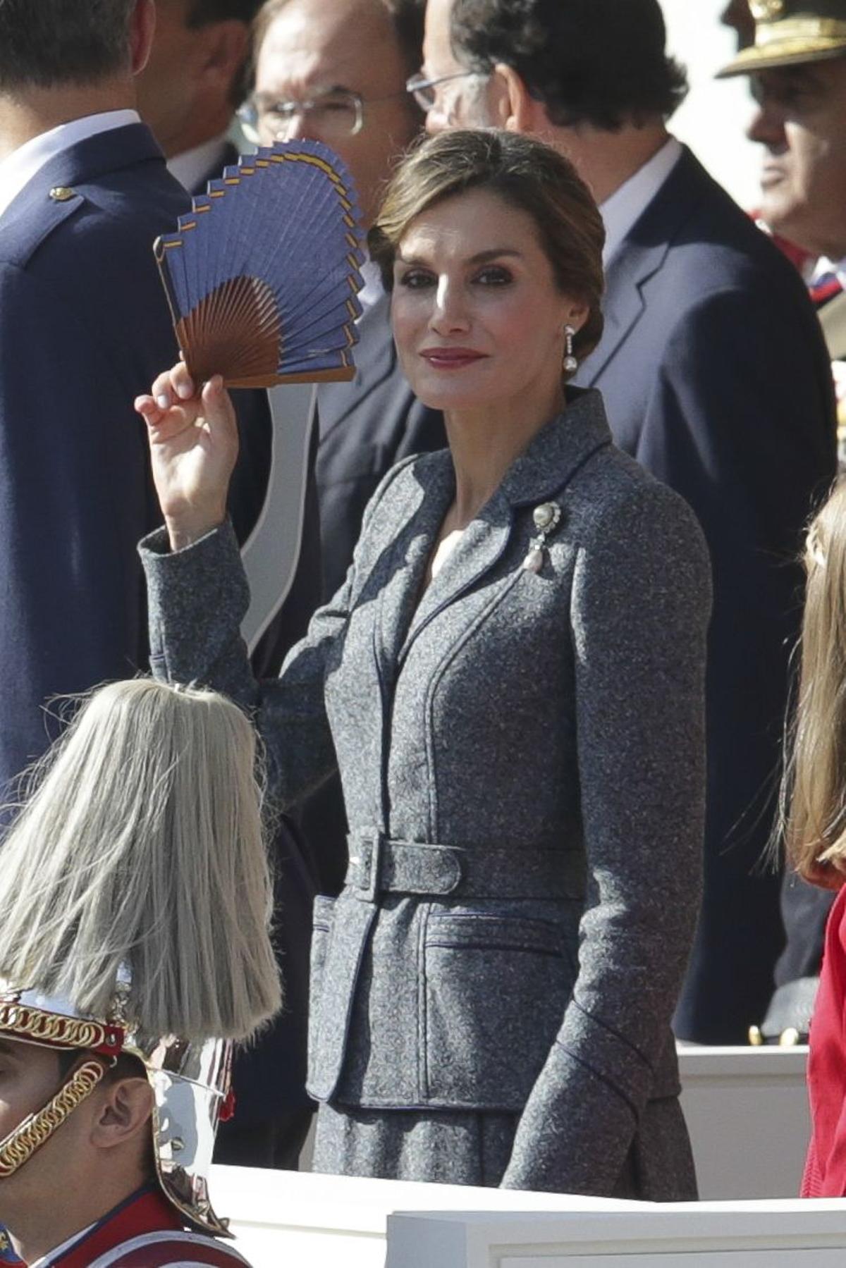 Letizia Ortirz durante la Fiesta Nacional