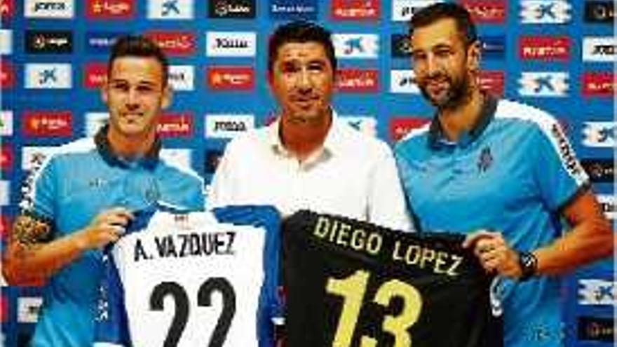 L&#039;Espanyol presenta Diego López i Álvaro Vázquez