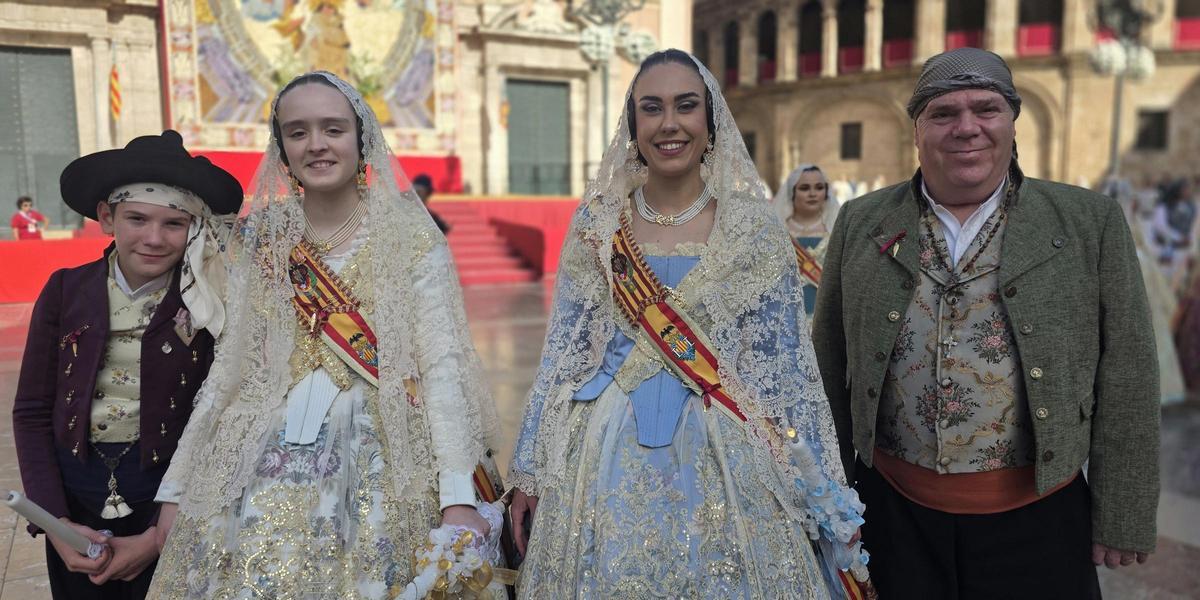 Arantxa Alonso, en la Procesión de la Virgen