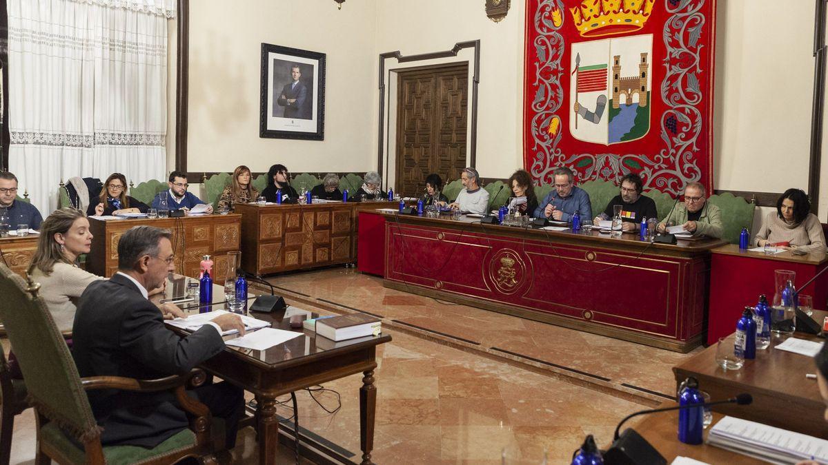 Un pleno en el Ayuntamiento de Zamora, antes de la pandemia.